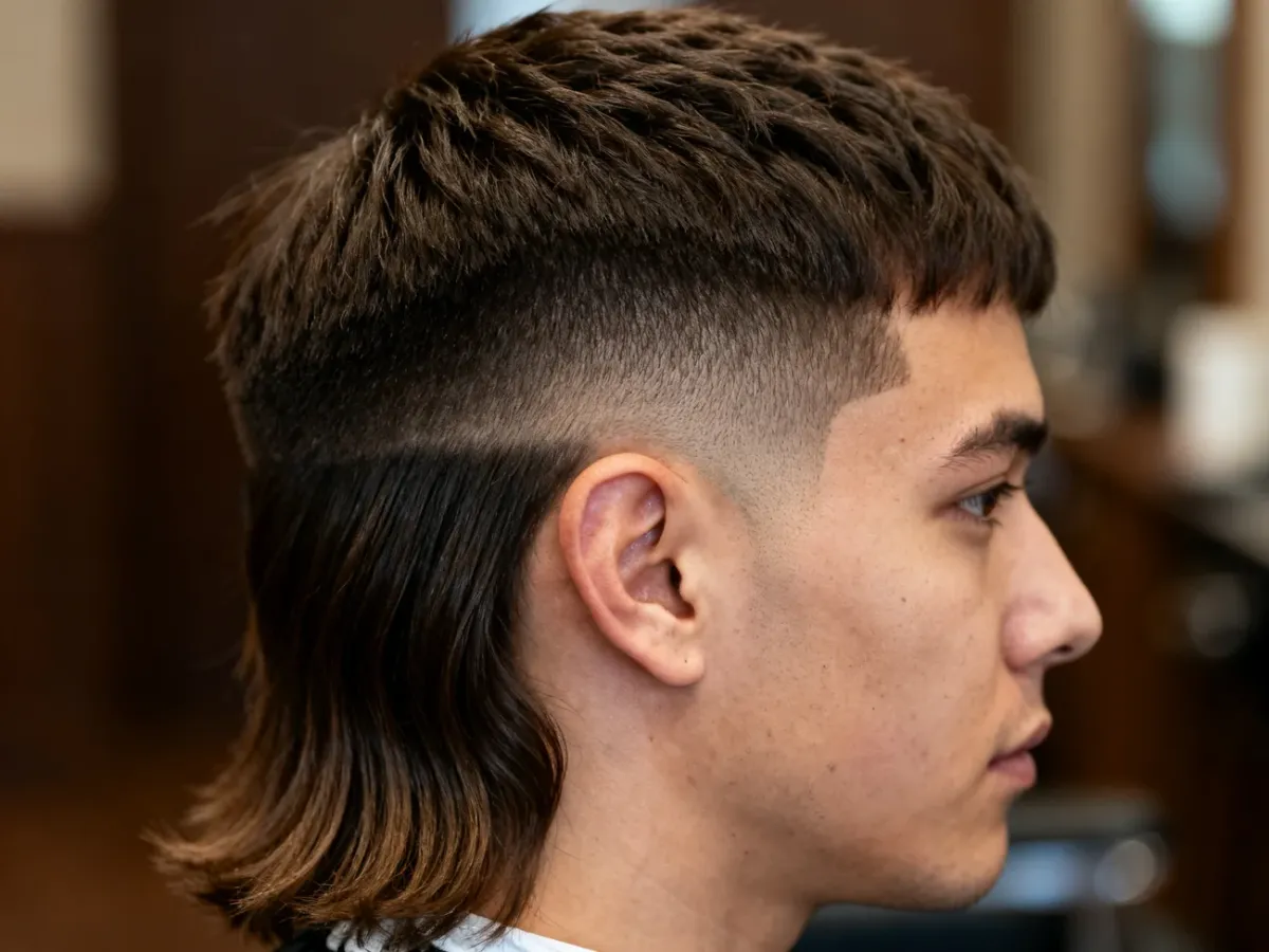 Profil nowoczesnego mulleta z cieniowanymi bokami