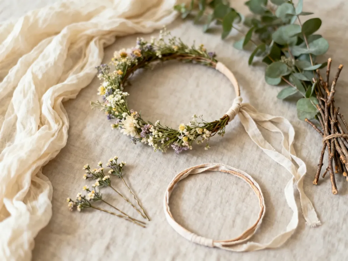 Delikatne dodatki do fryzury boho inspirowane naturą