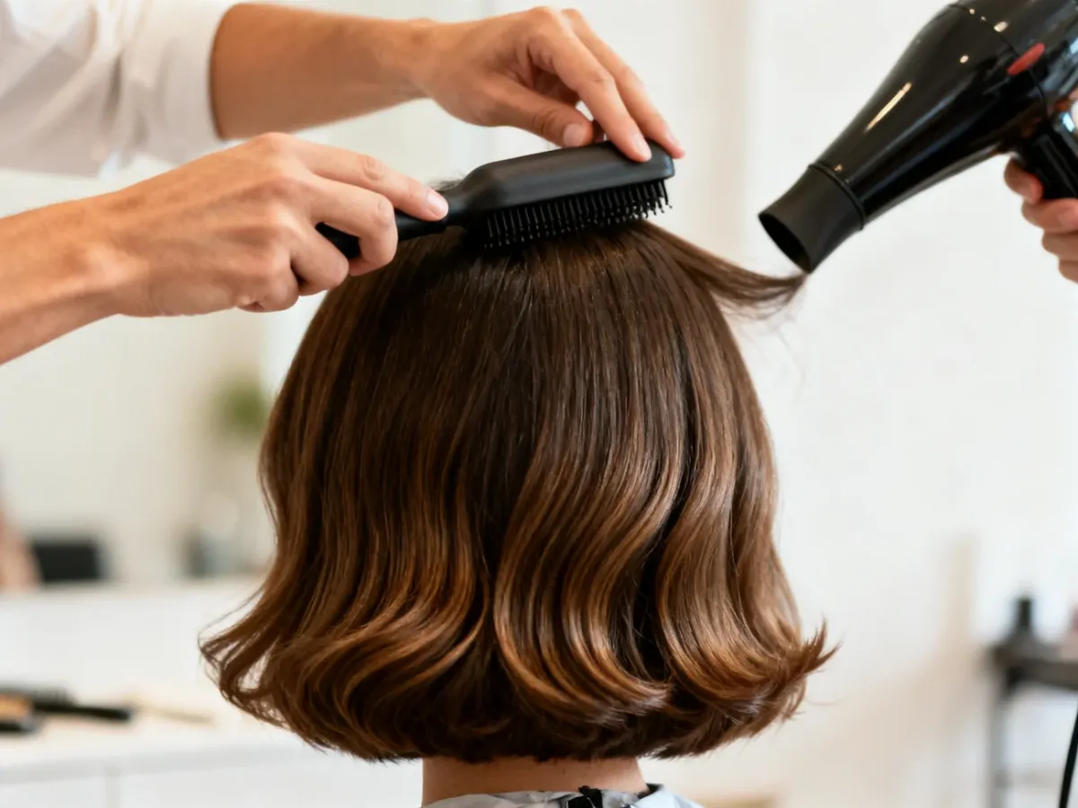 Modelowanie boba na szczotce typu blowout