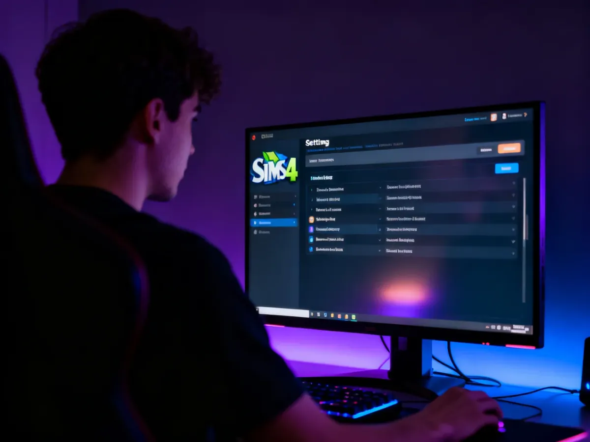 Włączanie obsługi modów w ustawieniach The Sims 4
