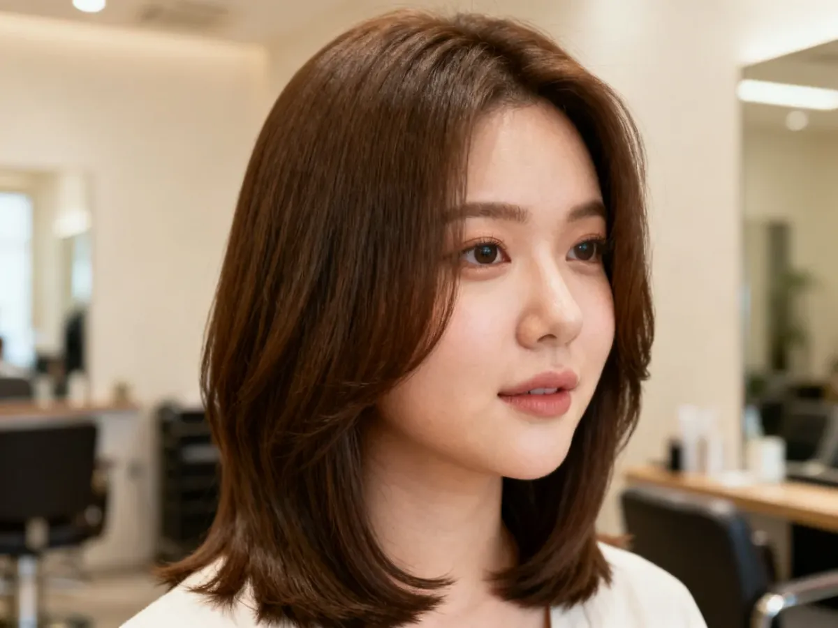 Long bob with full ends reaching toward the collarbone