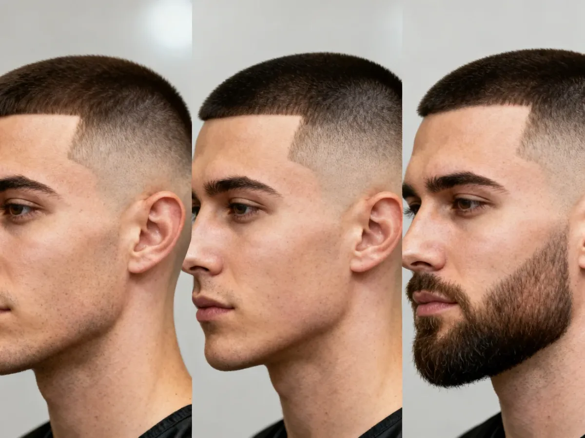 Porównanie low taper fade, skin fade i klasycznego fade